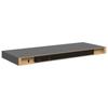 Floating Shelf High Gloss Grey 60 x 23.5 x 3.8 cm MDF