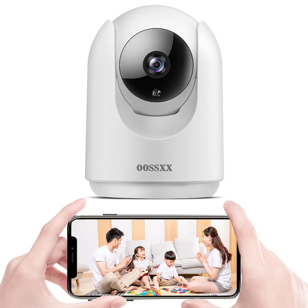 

calling and automatic Security network wireless indoor security pet surveillance security pet camera [Two-way tracking] camera, camera, Wi-Fi camera, білий