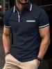 2026 Summer Men's Sports Polo Shirt with Button Pocket