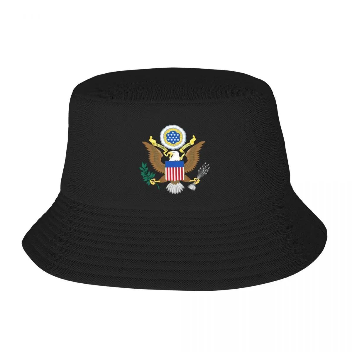 New The Great Seal Of The United States Of America American Symbol Observe Bucket Hat Cap Unisex Luxury Brand Womens