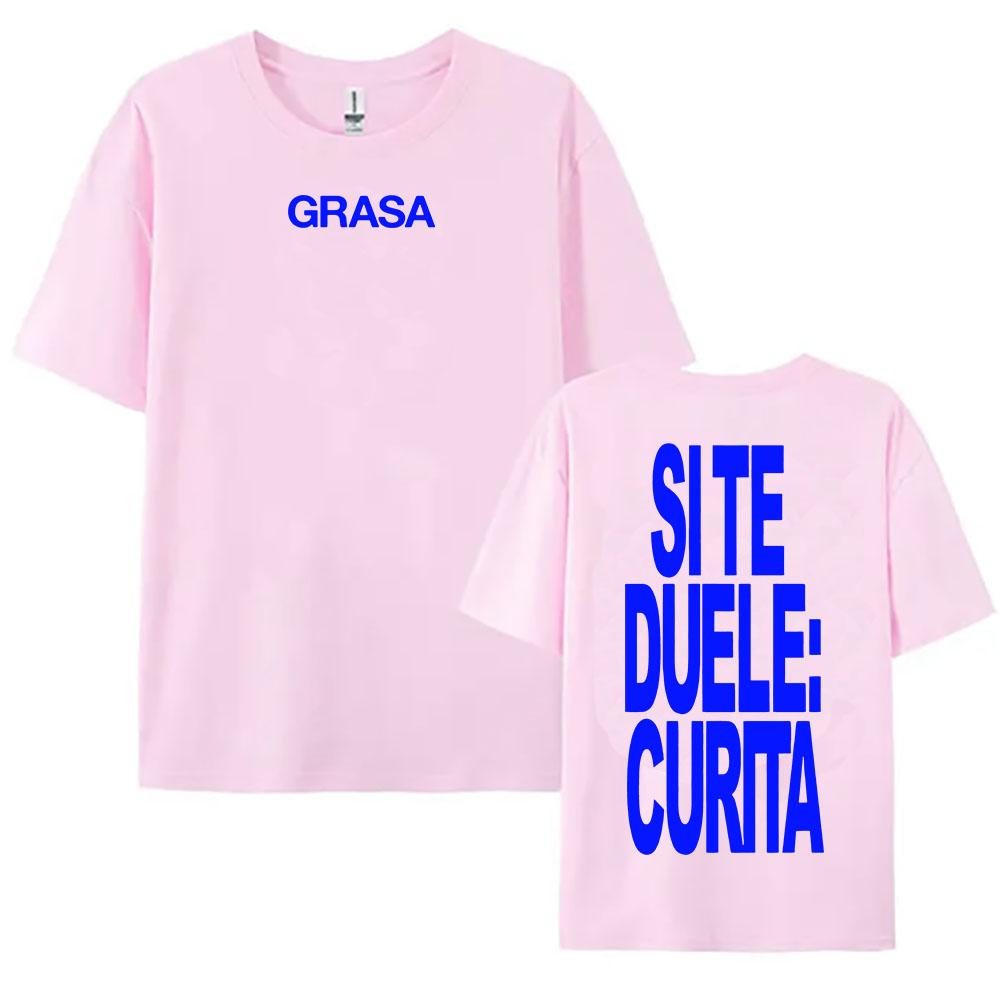 TIENES QUE APRENDER A AMARTE Tshirts SI TE DUELE CURITA Print T-shirt Nathy Peluso Singer Graphic T Shirt Cotton Tees