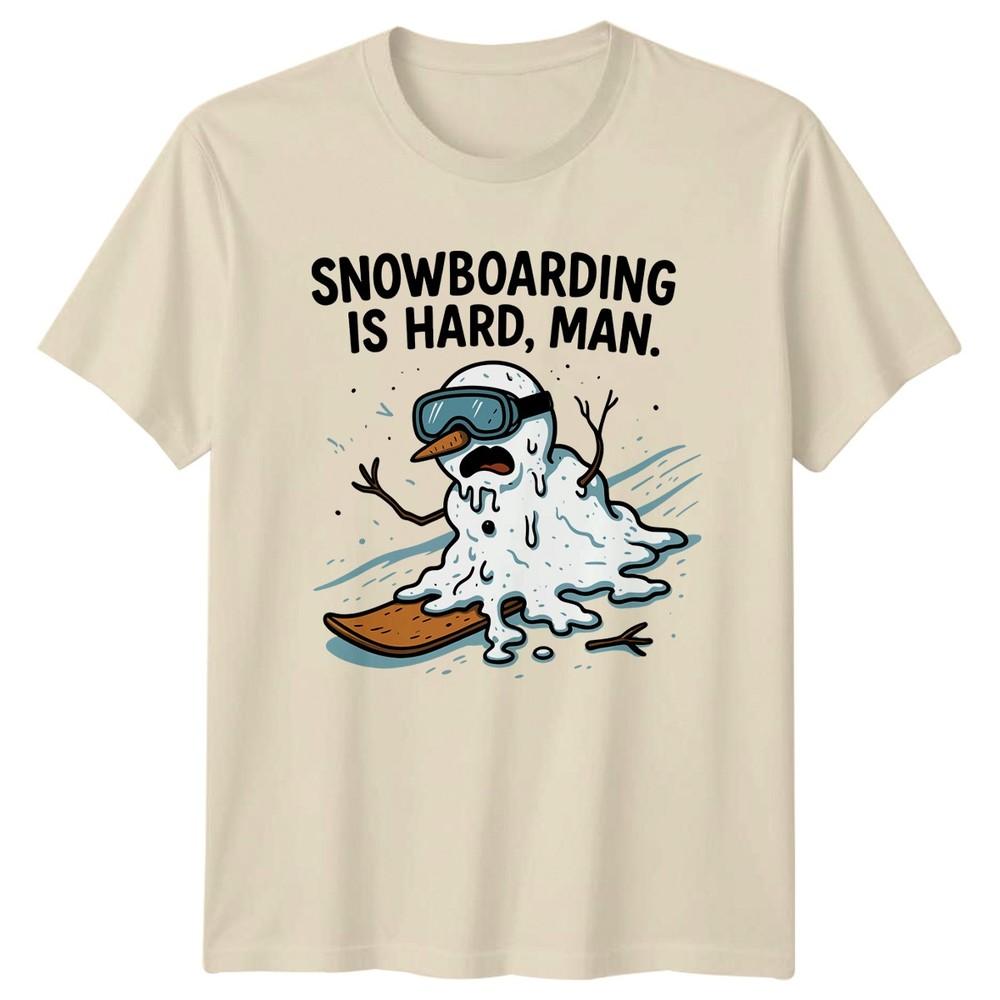 Snowboarding Is Hard Unisex TShirt Funny Snowboarder Christmas