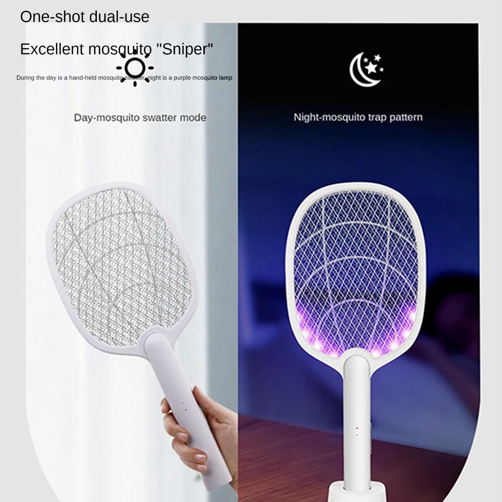 Mosquito Killer Lamp USB Rechargeable Electric Foldable Mosquito Killer Racket Fly Swatter Repellent Lamp Zapper Insects Racket