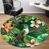 1pc Hummingbird Tropical Office Round Area Rug, Under Office Chairs Bedroom Living Room Home Decor, Room Deco, Available in Various Sizes