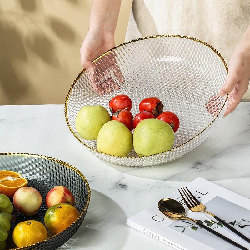 LISM Nordic Style Glass Fruit & Snack Plate
