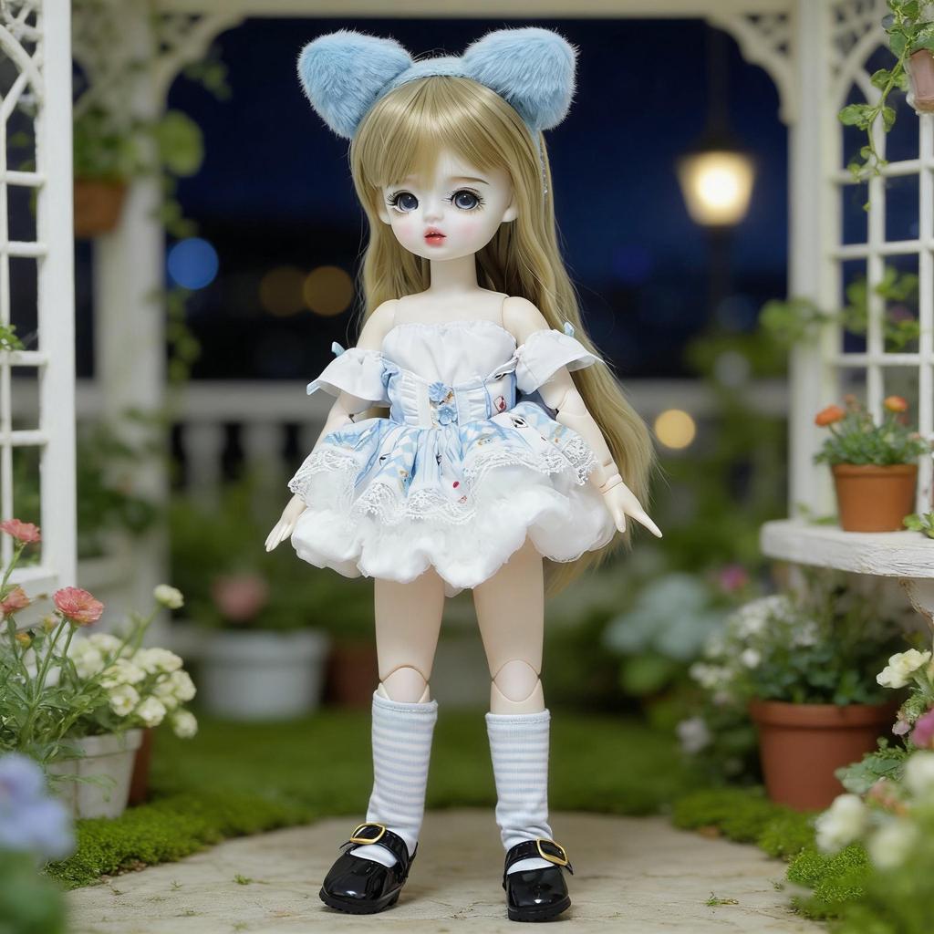 6" BJD Puppenkleidung für Akagi, GL und Gungun Körper - 30cm Geistermama Lolita Ankleide-Outfit