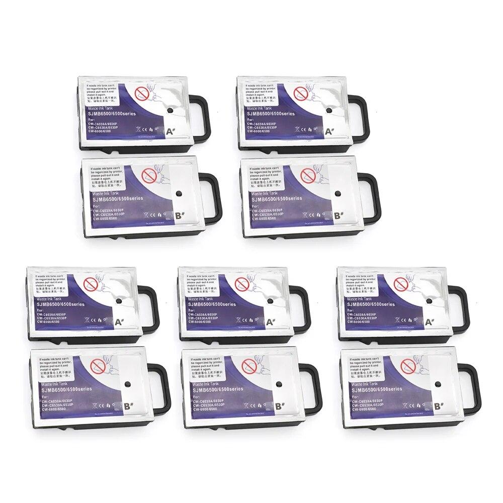 NOVA caixa de manutenção SJMB6500 SJMB6000 para impressora EPSON ColorWorks CW-C6030A C6030P C6530A C6530B Tanque de manutenção A+Bmodelo 1 conjunto