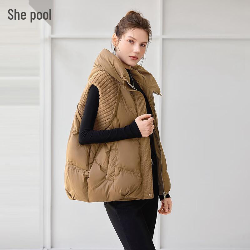 

Women s Knit Patchwork 90% Down Vest L