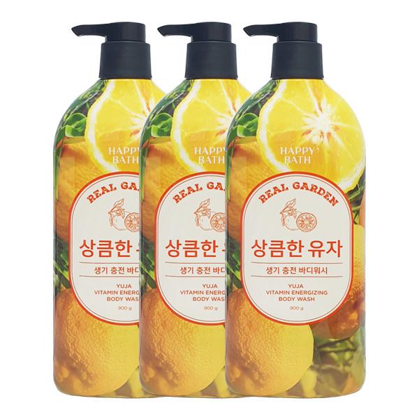 

HAPPY BATH Real Garden Yuzu Vitamin Vitality Body Wash 900g x3