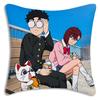 Comic cartoon D-Dandadans Pillow Covers Cartoon Sofa Decorative Home Double-sided Printing Short Plush Cute Cushion Cover