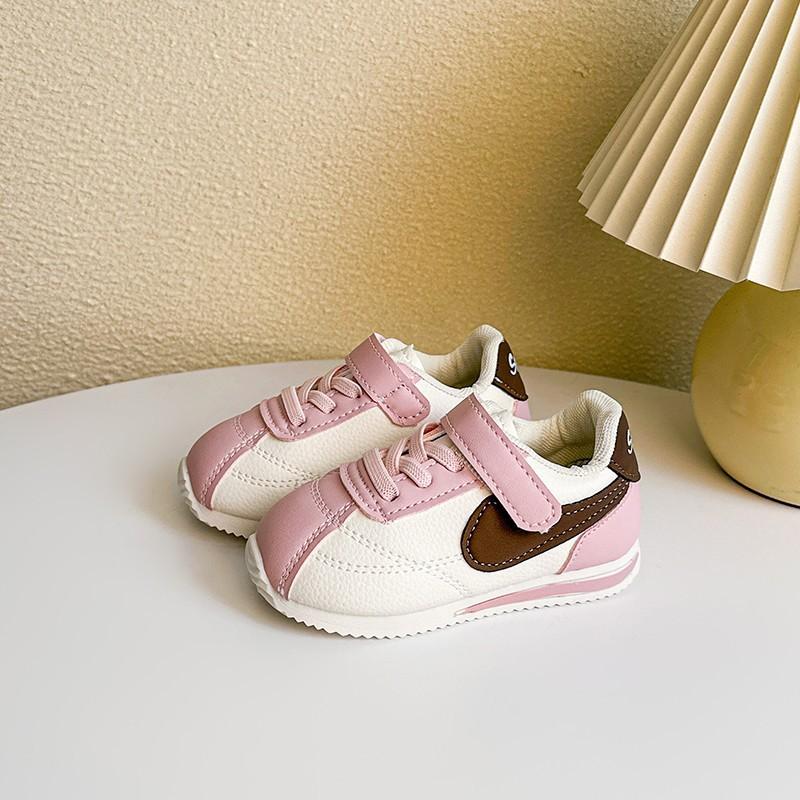 Kids Casual Color Block Hook And Loop Soft Sole Sneakers 15