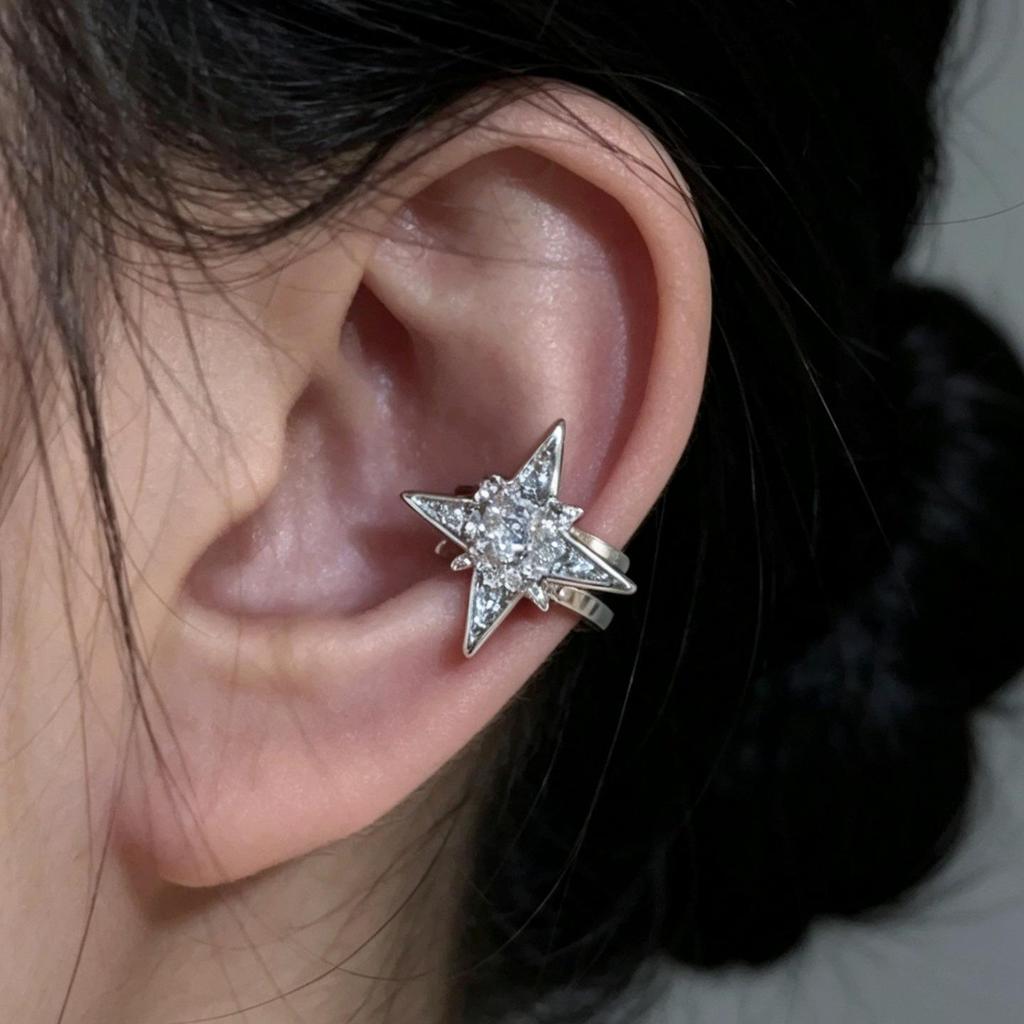 French Designer Shiny Pearl Tassel Ear Bone Clip - Luxury Non-Pierced Earrings