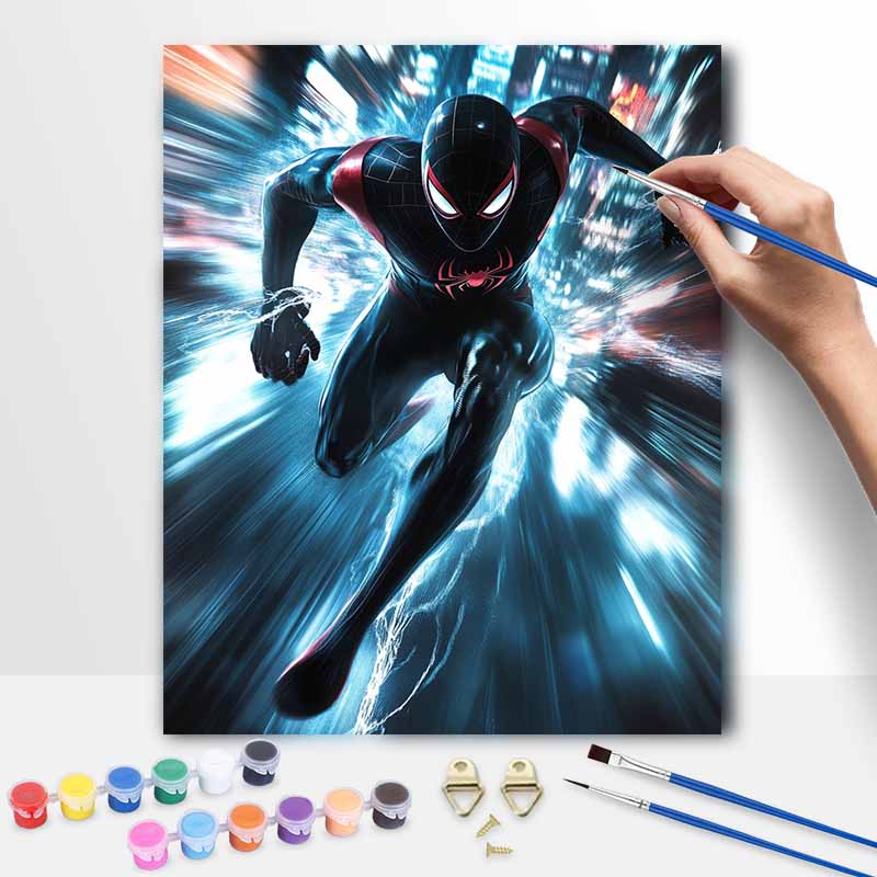 SpiderMan Oil Painting Kit Canvas DIY Home Decor GiftSpiderMan Oil Painting Kit Canvas DIY Home Decor Gift