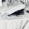 High Quality Polka Dot Storage Bag Large Capacity Zipper Design Pencil Case Pen Bag Gift