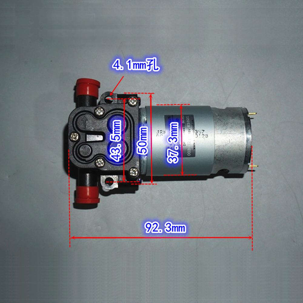 Pompa a Membrana ad Alta Pressione 555 Motor 18V Pressione 8bar 150ml/min Pompa a Membrana 12-24V Pistola ad Acqua Serbatoio Pompa Auto-adescante