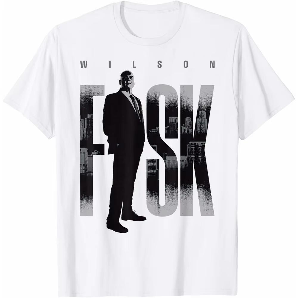 

Wilson Fisk Kingpin Marvel TShirt Vintage Unisex Short Sleeve Premium Cotton Loose Fit Crew Neck Casual Top for Men Women M