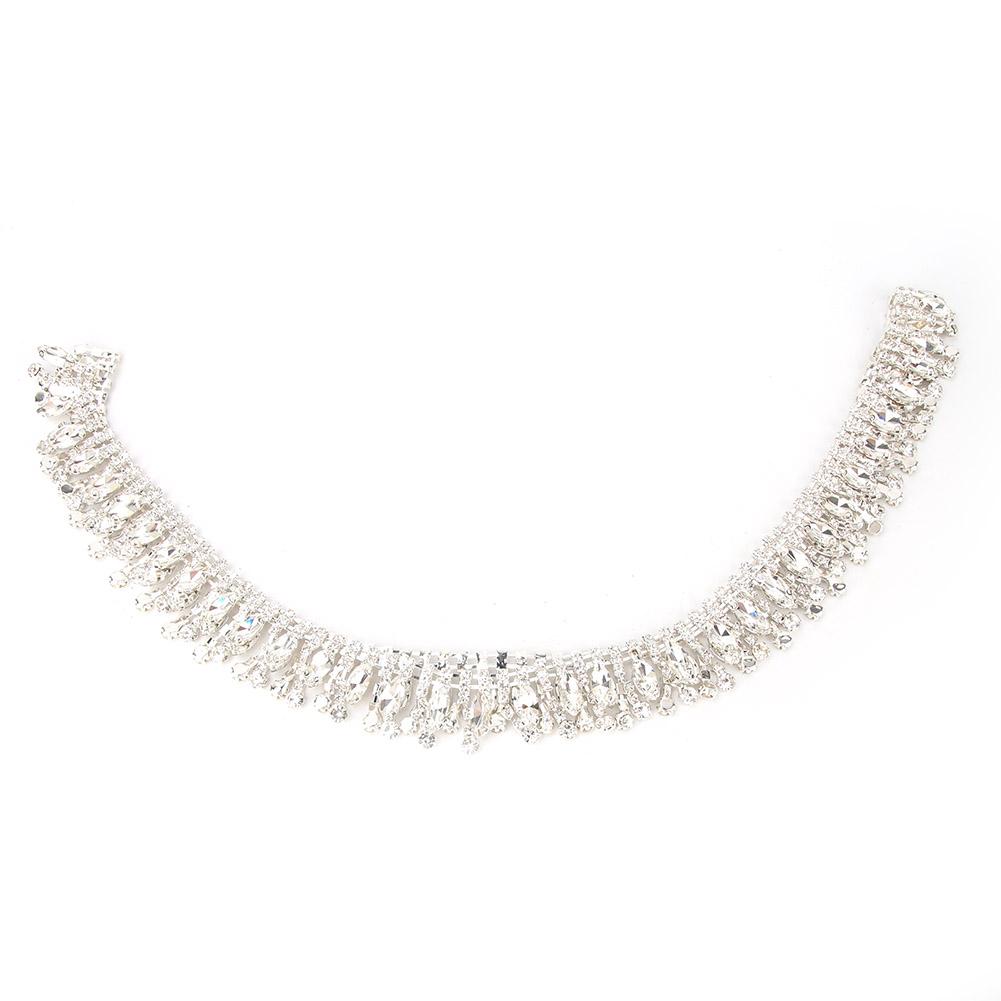 DIY Handmade Crystal Glass Rhinestones Trimming Sewing Tassel Chain Clothes Appliques 3cm