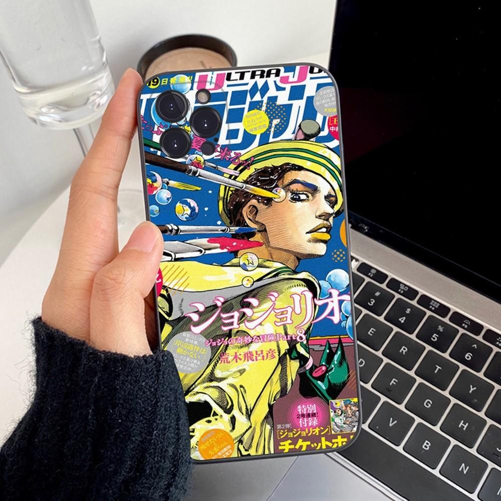 JoJos Bizarre Adventure Phone Case Silicone Soft For Iphone 16 15 14 13 12 11 Pro Mini XS MAX Plus X Cover