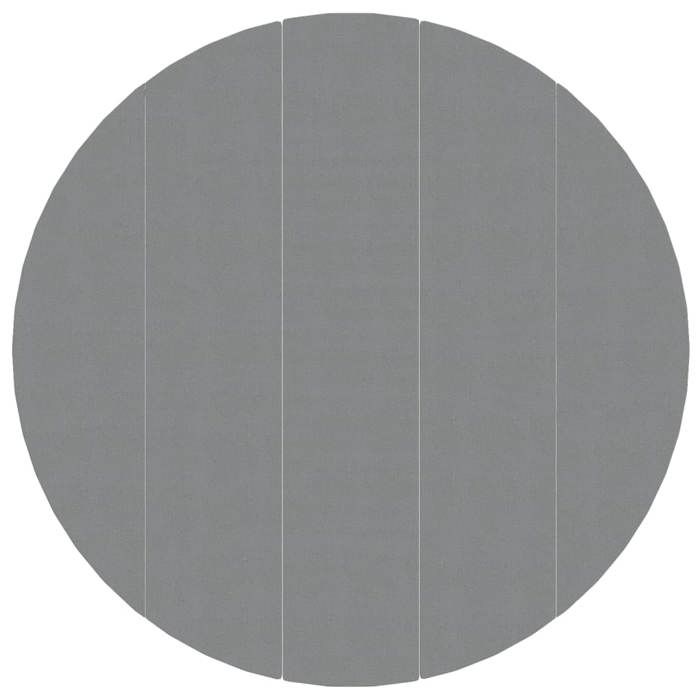 VidaXL Bâche de Piscine, Tapis de Sol Rond, Couverture de Piscine, Protection de Piscine Jardin Terrasse, Gris Clair Ø550 cm 94222