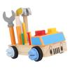 Wooden Kids Tool Set Pine Wood Hammer Wrench Early Education Educational Construction Toys Box Type
