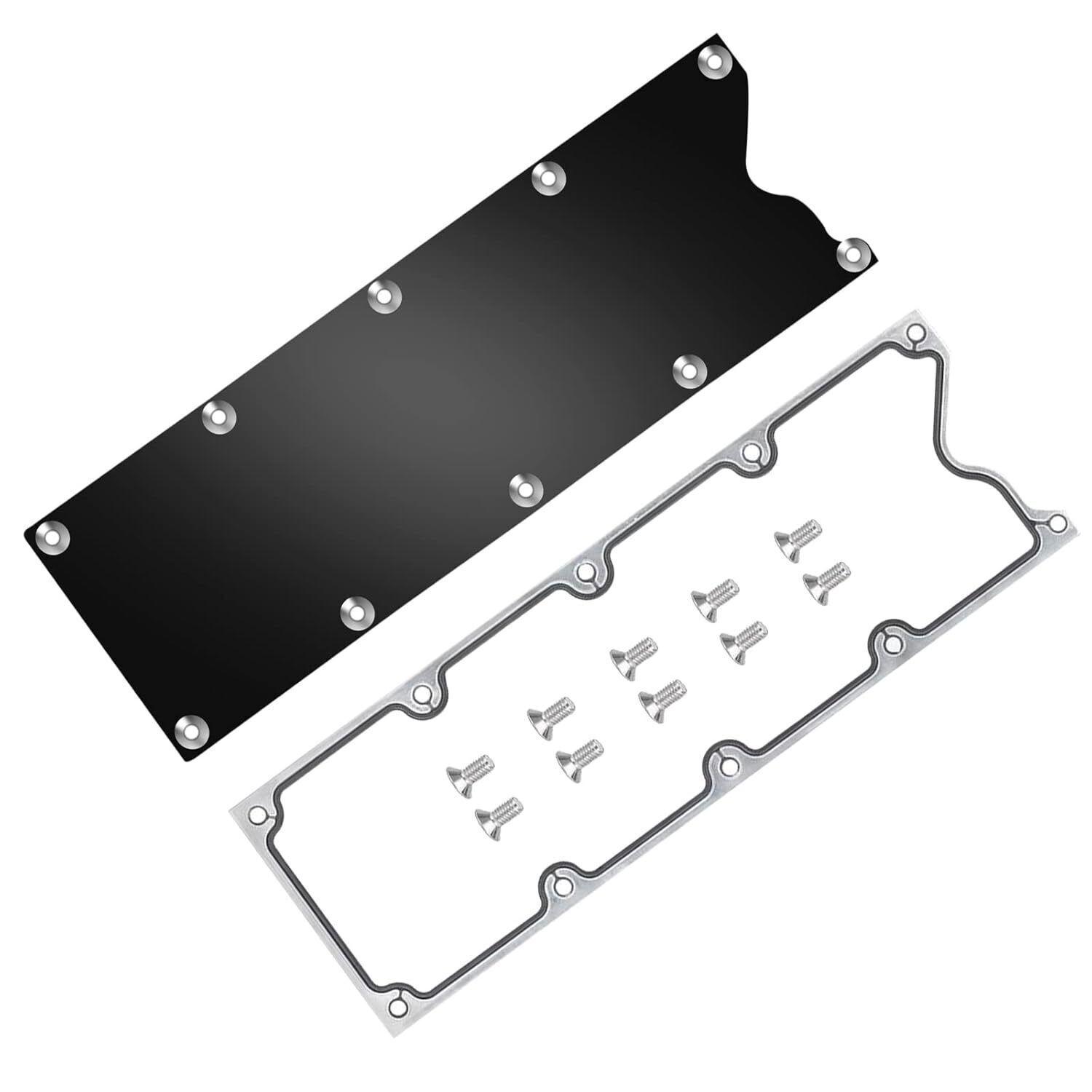 High Quality Billet Knock Sensor Delete LSX LS1 For LS Gen 3 VALLEY PAN Cover & GASKET Plate Black & Sliver чёрный
