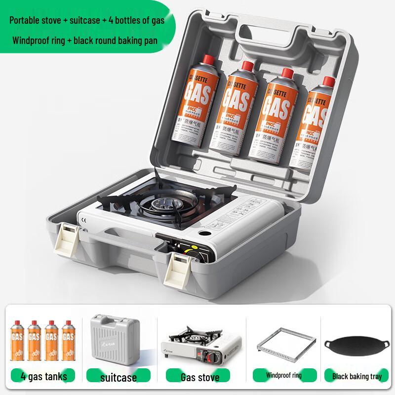 Portable Cassette Gas Stove Kit