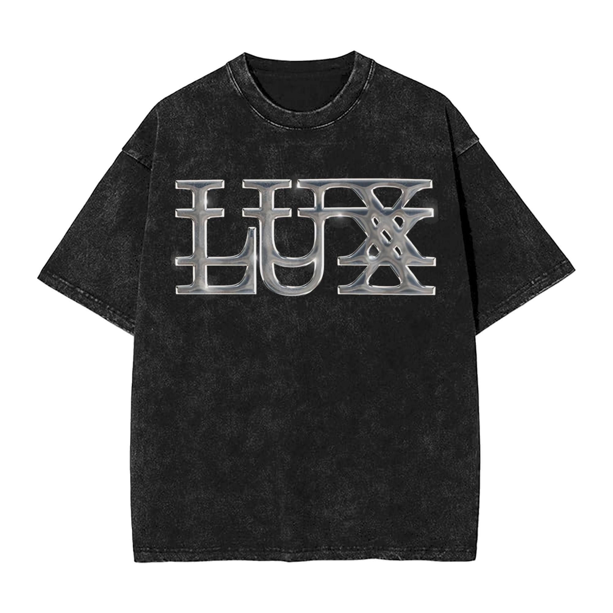 

ROSALIA LUX Washed T Shirt Streetwear Hip Hop Novelty TShirts Tee Shirt for Unisex Women Cotton Oversize 2XL