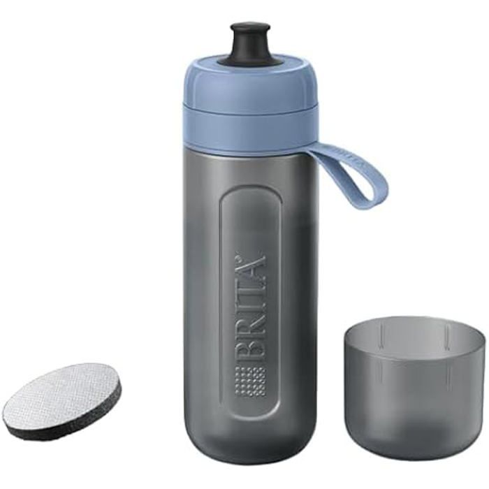 Bouteille De Sport BRITA Active Bleu Foncé 600 Ml Avec 2 Filtres À Microdisque
