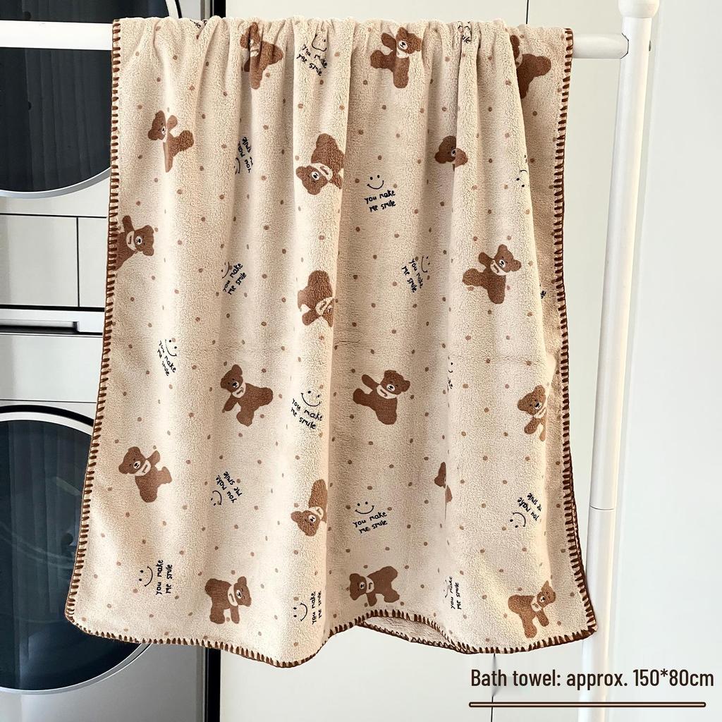 2025 Women's Quick-Dry Absorbent Bath Towel Set: Includes Hair Drying Cap and Wearable Wrap for Home Use