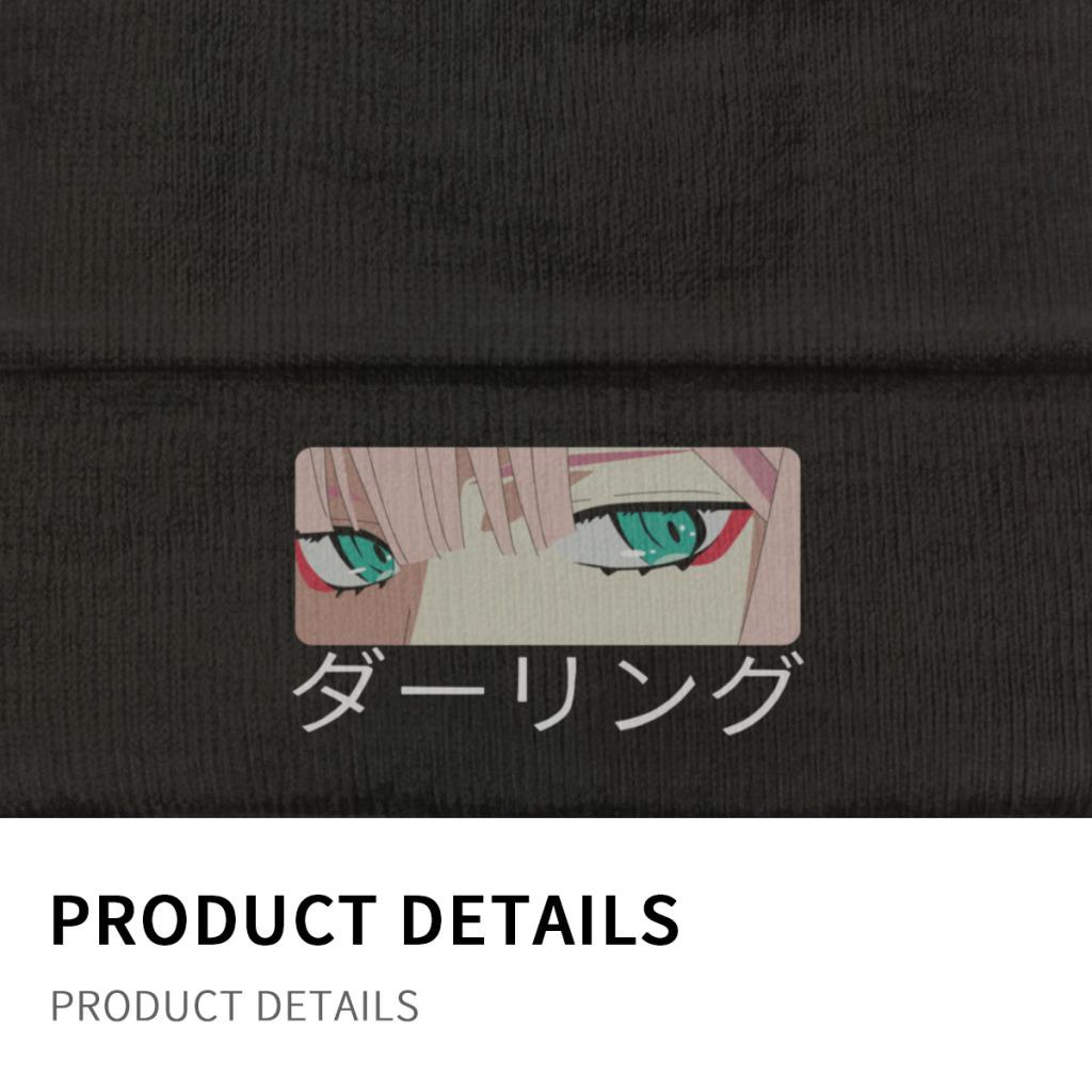 Darling In The Franxx Zero Two Knitted Hat Women's Unisex's Beanies Winter Hat  Crochet Caps
