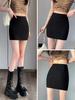 Women's XS Black Summer 2025 High Waist Bodycon Midi Pencil Skirt