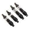 4pcs Shock Absorber Aluminum Alloy RC Spring Damper Set for Losi Mini T 2.0 2WD 118 TruckBlack