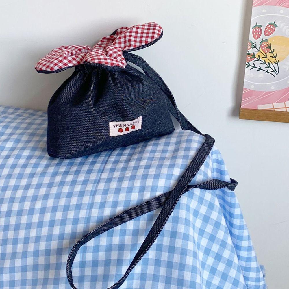 Bundle Pocket Flower Drawstring Bag Storage Bag Small Crossbody Bag Casual Flower Handbag  Women