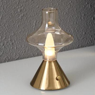 Rechargeable Table Lamp Lantern Nordic Charging Warm White Table Lamp Bar Creative Cafe Decoration Atmosphere Night Light Lamp