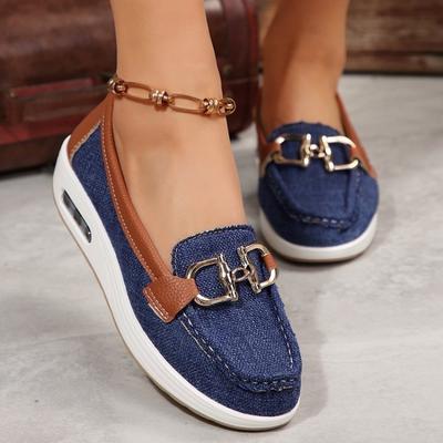 Chaussures décontractées grande taille printemps nouveau toile chaussures Doudou plateforme rehaussante chaussures décontractées