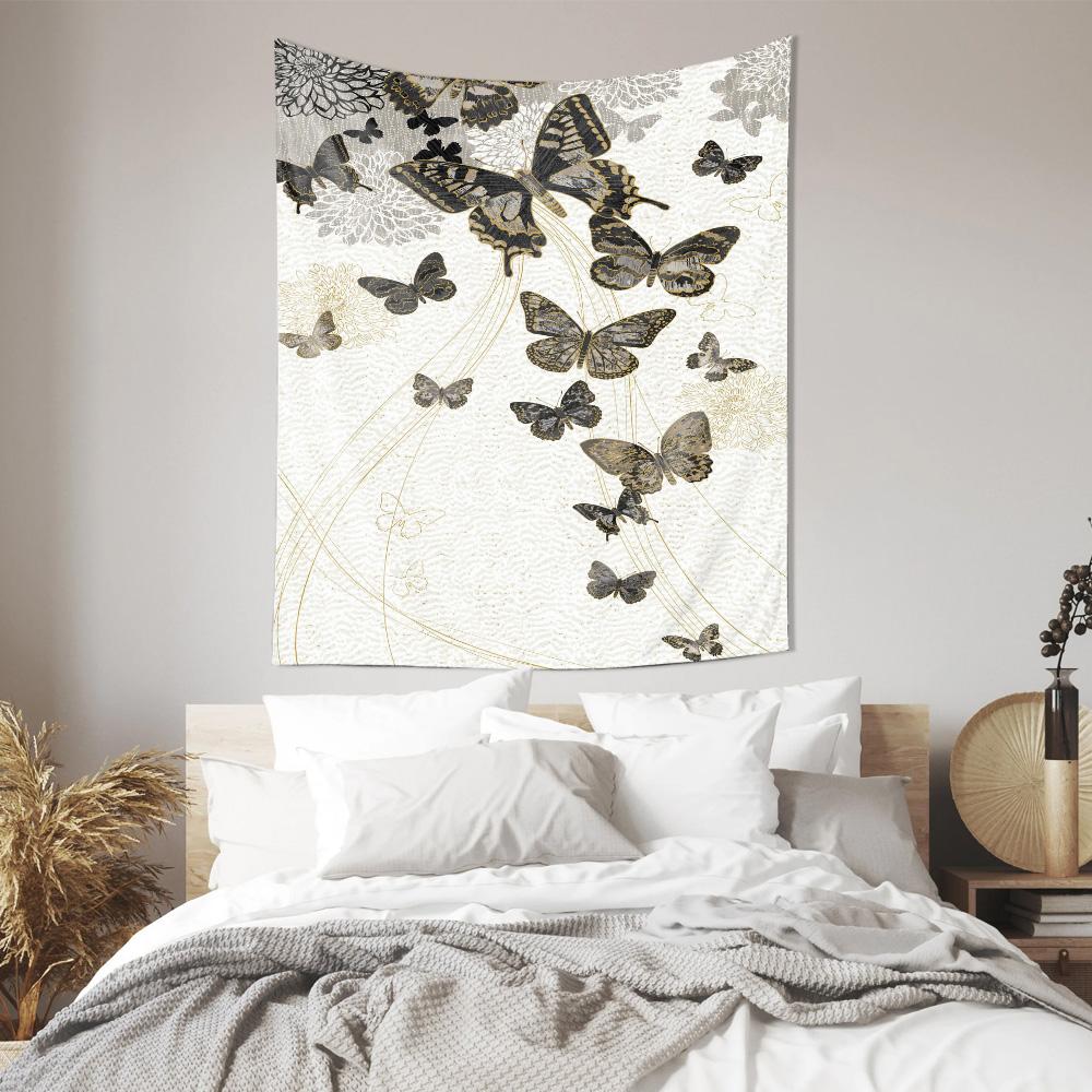 Elegant Butterfly Tapestry Natural Scene Decor Painting Ideal for Living Room  Bedroom Beautification