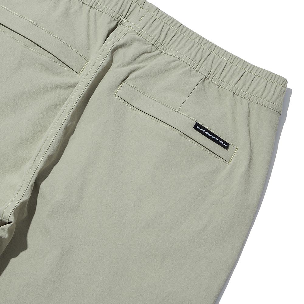 Intercrew All-Elastic Straight Stretch Pants Beige Itz1Pl05Abe