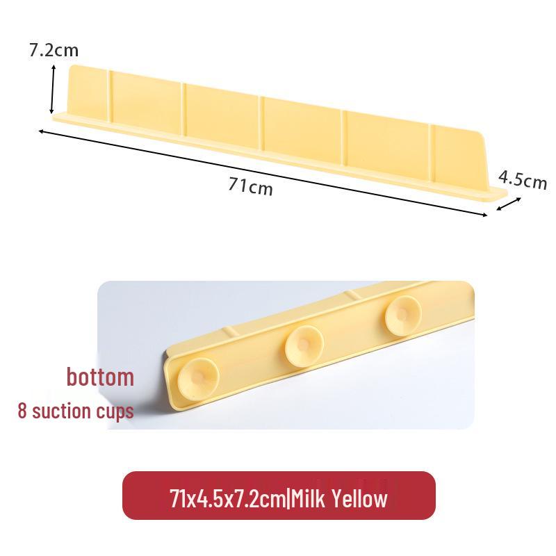 Silicone Non-Slip Sink Splash Guard with Suction Cups - Water Barrier & Separator