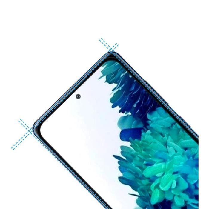 Case for Samsung S20 FE and 2 Tempered Glass Black Edge Screen Protector Phonillico®