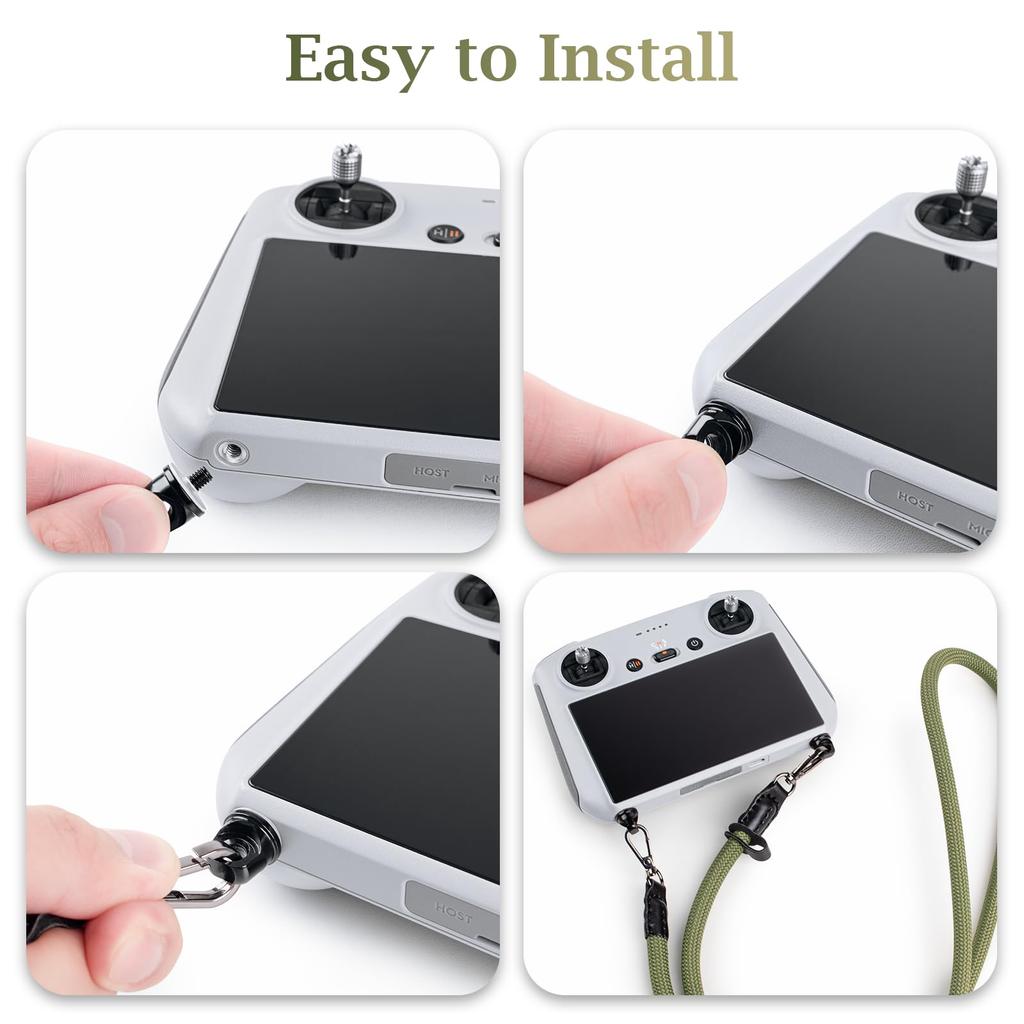 Lanyard for DJI RC & RC 2 & RC Pro Controller, Mini 4 Pro Lanyard RC Neck Strap, Nylon Lanyard Compatible For DJI NEO/Mini3/3Pro