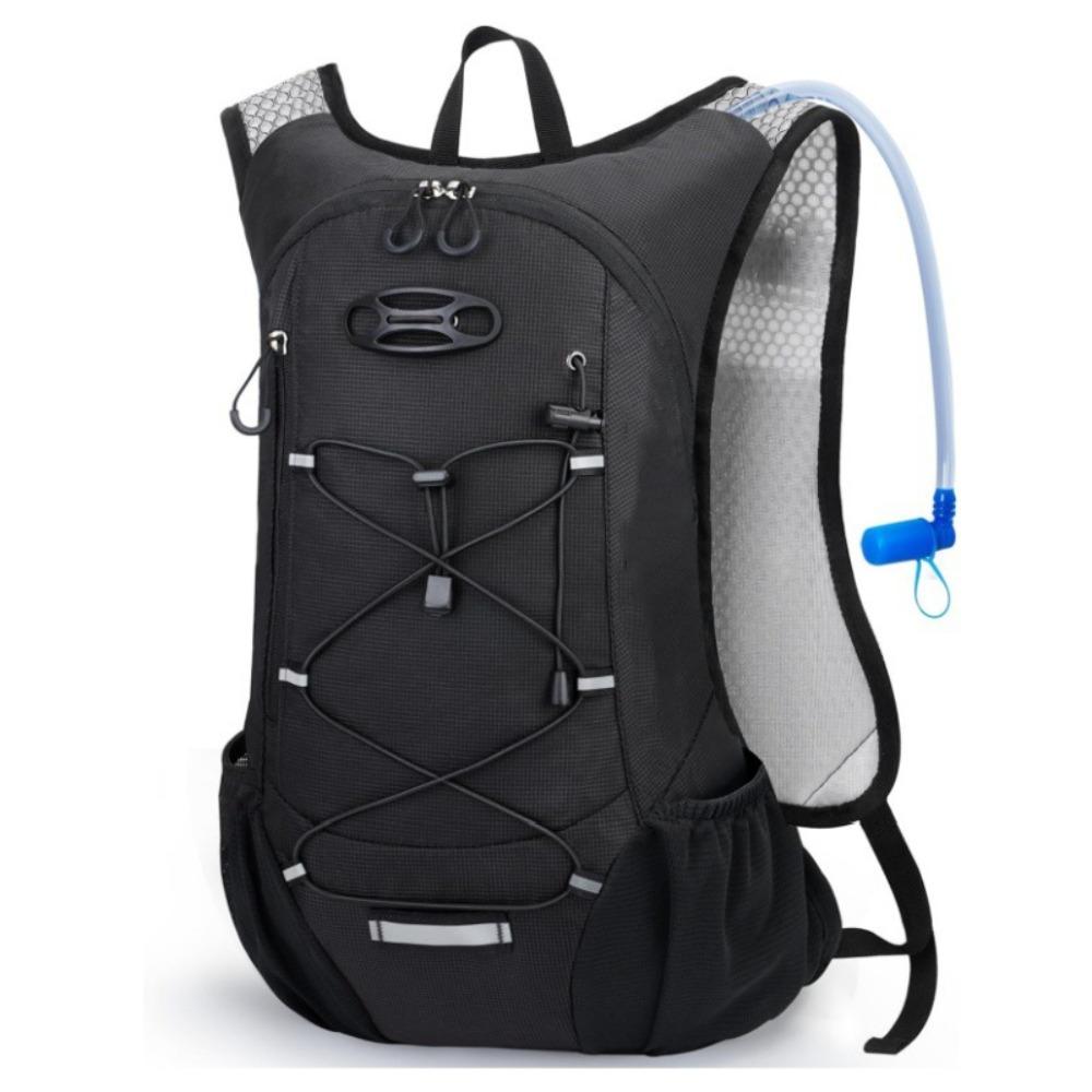 High Capacity Hiking Backpack Lightweight Waterproof Cycling Backpack Multi-purpose Packable Travel Backpack Outdoor Activities чёрный