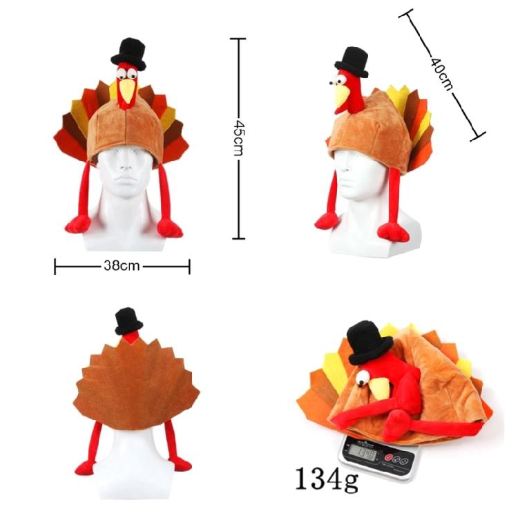 Thanksgiving Chicken Leg Hat Turkey Hat European and American Thanksgiving