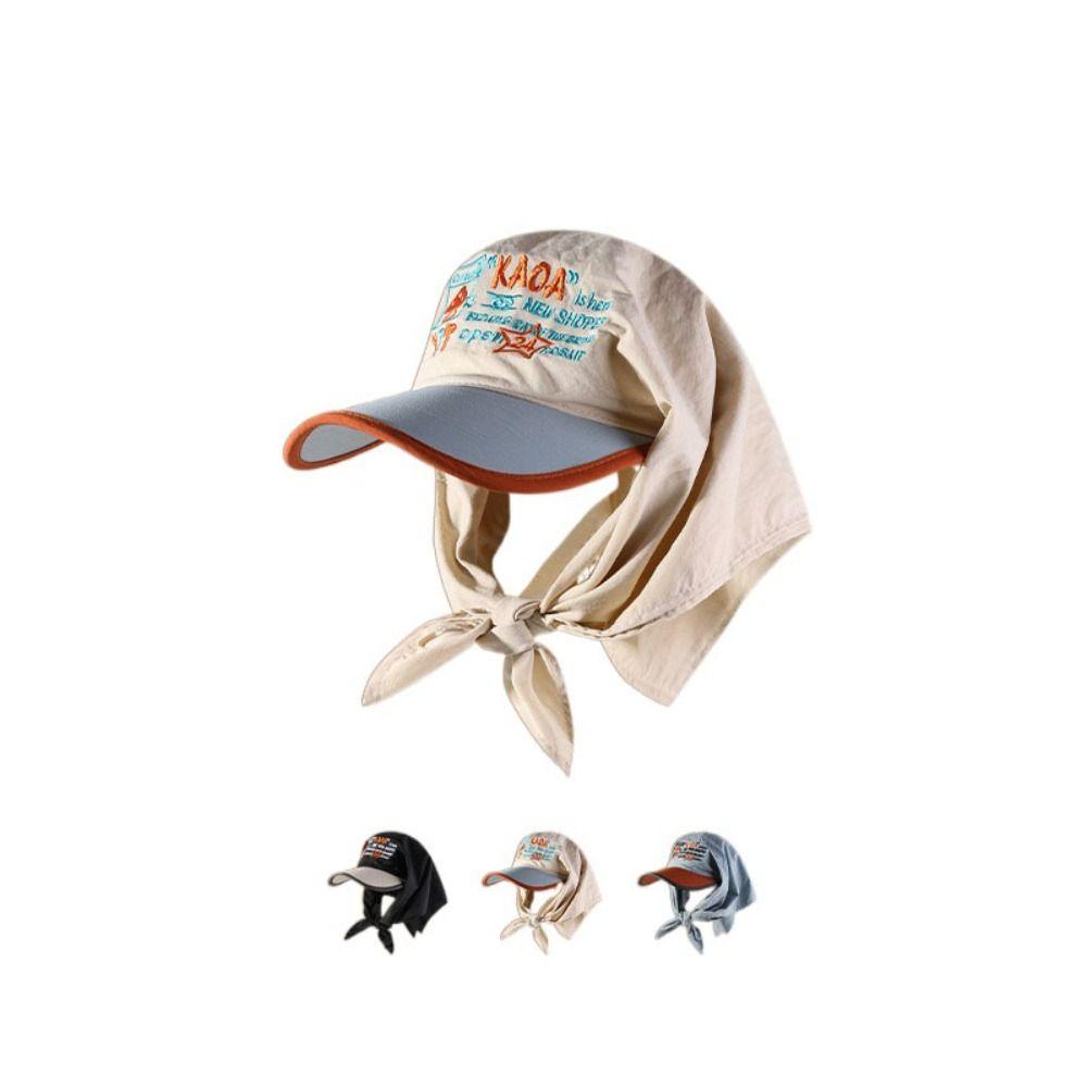 

Sunshade Letter Baseball Cap Embroidery Peaked Cap Leisure Headscarf Baseball Hat Girls синій