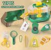 Aventura ao Ar Livre para Crianças Exploração da Natureza Brinquedos Observação de Insetos Experimento de Jardim de Infância Kit Pegador de Insetos para Caminhada, Acampamento