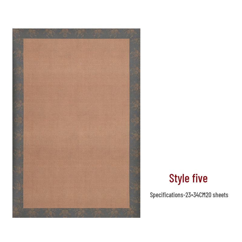 Ретро-блокнот для каллиграфии из полузрелой бумаги Сюань для подачи на Национальную выставку