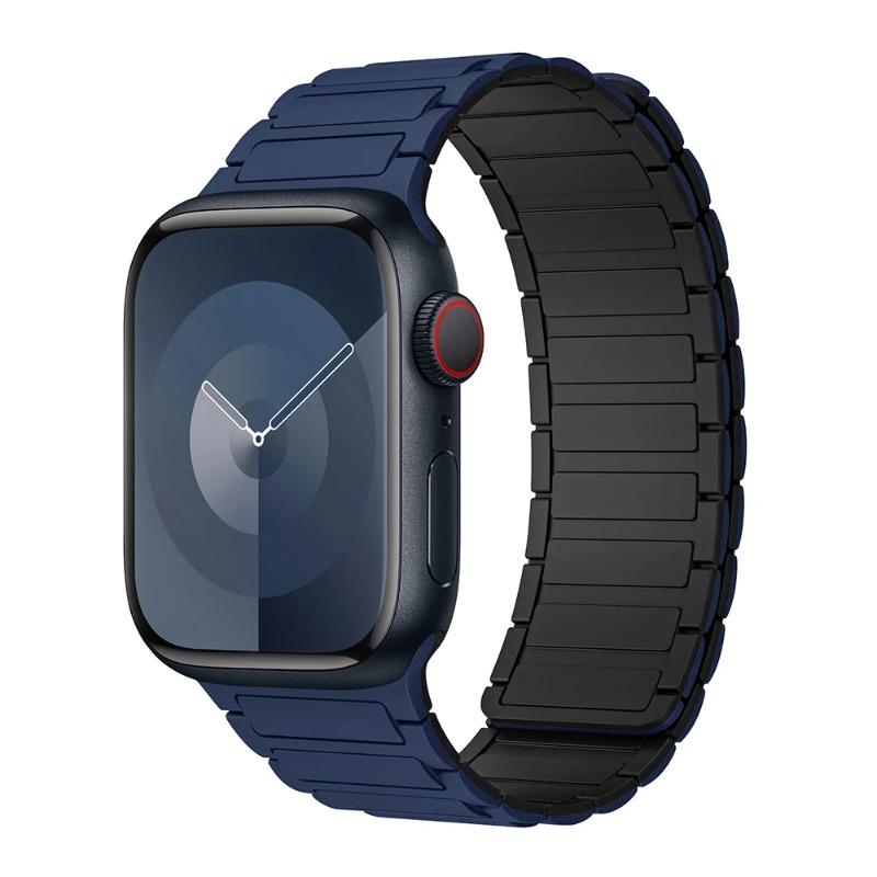 Magnetic Loop for Apple Watch 44mm 40mm 49mm 45mm 41mm 46mm Silicone Bracelet for IWatch Series 12 11 10 9 8 7 6 5 4 3 Se Ultra 2 Strap