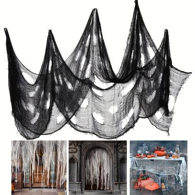 Halloween Creepy Decoration Gauze 30 × 72 Inch Secret Room Horror Gauze Indoor and Outdoor Decoration