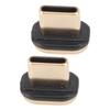 2PCS USB C Port Plugs Metal Gold Plated Anti Dust Plugs Charging Port Protector Cap for IOS 15 for