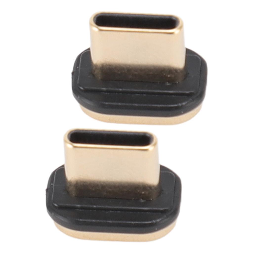 2PCS USB C Port Plugs Metal Gold Plated Anti Dust Plugs Charging Port Protector Cap for IOS 15 for