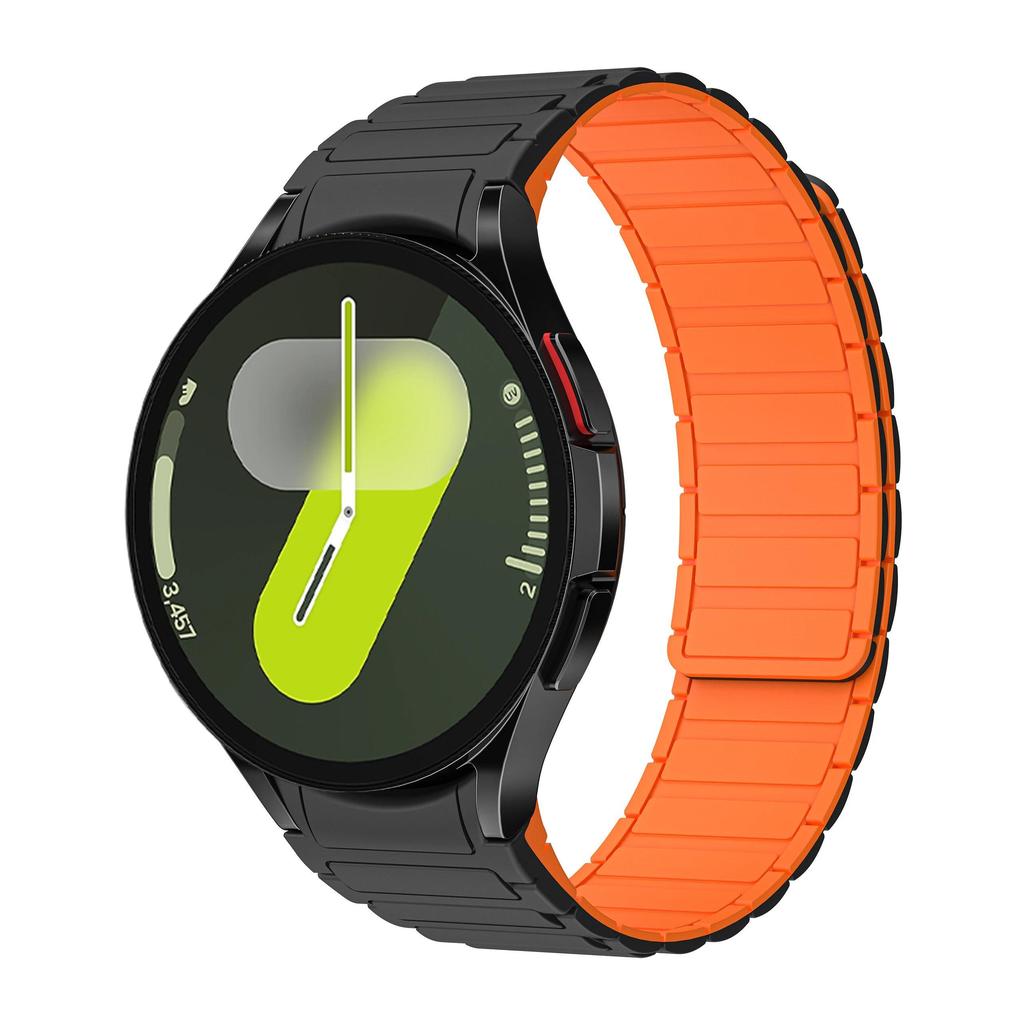 No Gaps 20mm Silicone Magnetic Band For Samsung Watch Galaxy 7 Classic 43mm 47mm 42 46mm 6 5 4 44 40mm Strap 5Pro 45mm Bracelet